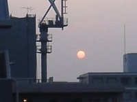 浅草3丁目の夕日