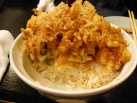 金龍かき揚げ天丼（葵丸進）の断層