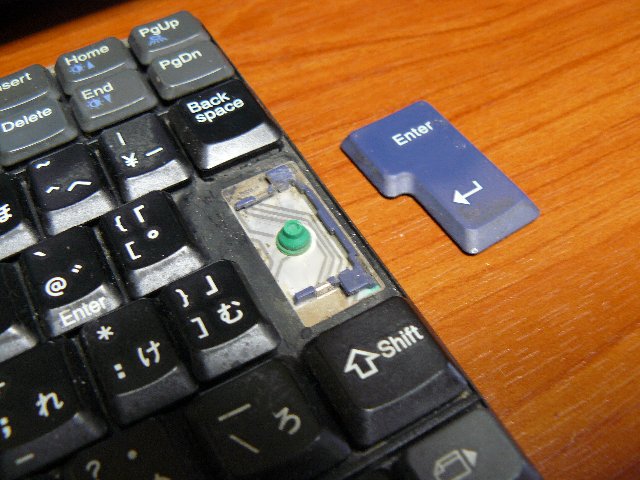 ノートPCのEnterキーが壊れた。 - モモログ