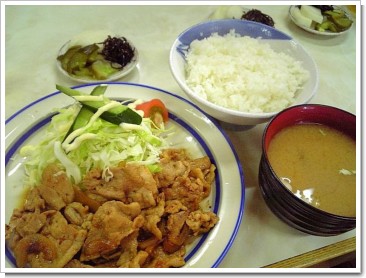 しょうが焼き定食