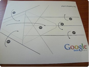 Googleドキュメント紙飛行機の設計図