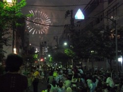 隅田川花火大会（一葉桜・小松橋通り）