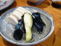 香の物（長いもと水茄子）