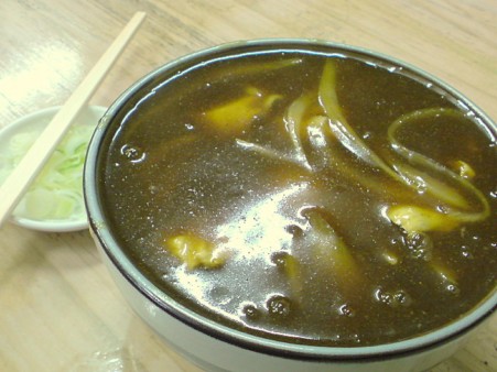 カレー南蛮そば玉子落とし