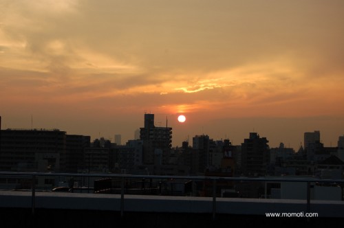 西の空　夕焼け