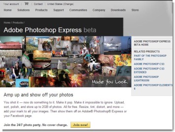 Adobe Photoshop Express beta