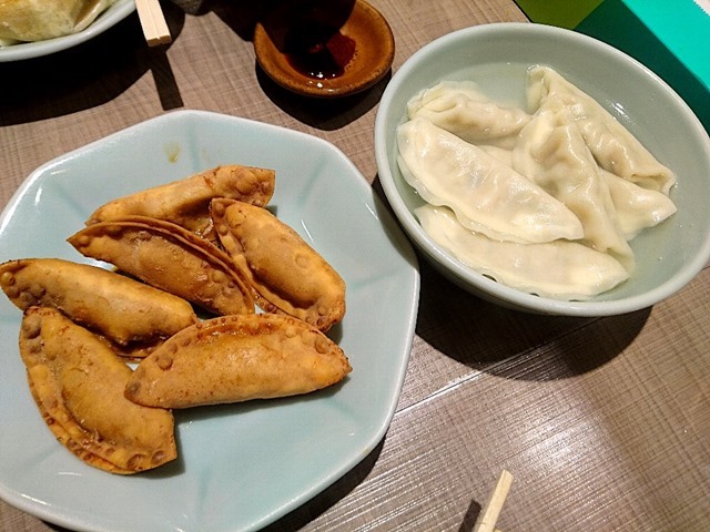 「揚餃子」「水餃子」