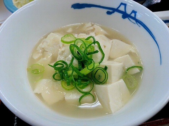 さっぱり塩だれおろし湯豆腐