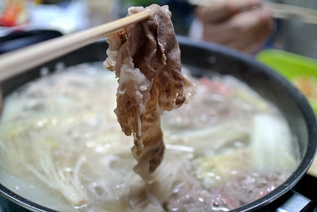 かみふらの和牛をしゃぶしゃぶで食べる