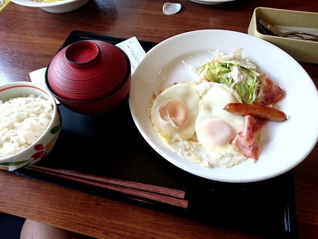 ベースドエッグ＋ご飯セット