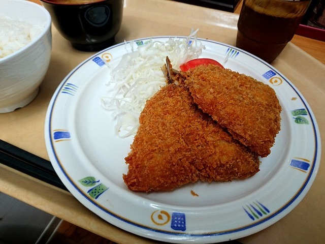 サービスランチ（アジフライ定食）