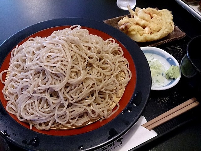 「つけ天せいろ」大盛り