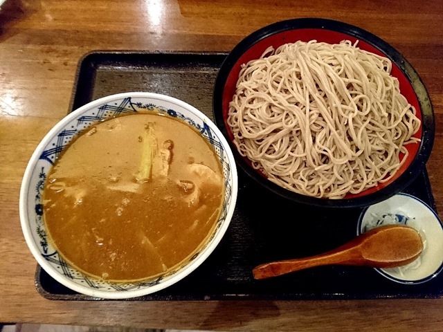 カレー汁つけもりそば大盛り