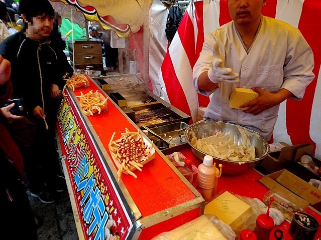 もっちりロングポテトの屋台