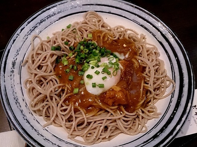 ぶっかけカレーそば～温玉のせ～大盛