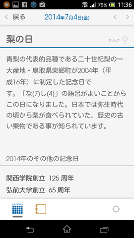 あたしの誕生日は梨の日らしい