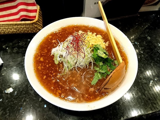 そぼろあんかけ豚蕎麦