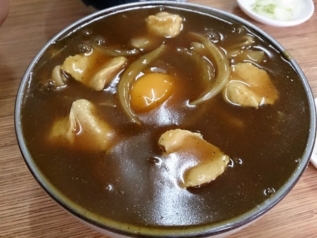 カレー南ばんそば玉落とし