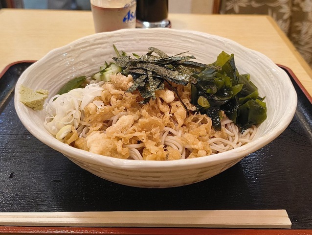 冷したぬきそば（大盛）