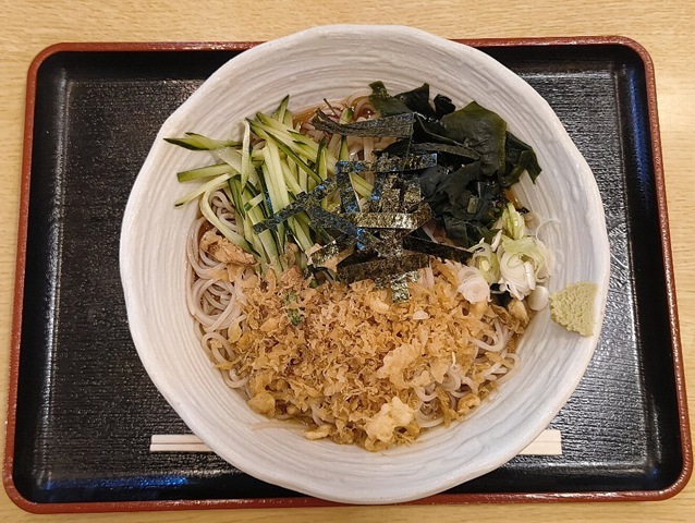 冷したぬきそば（大盛）