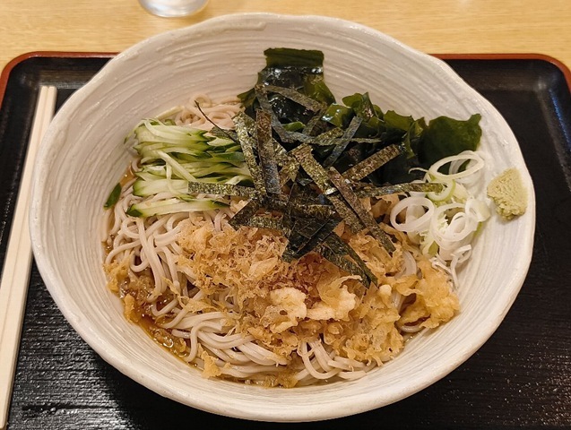 冷したぬきそば（大盛）