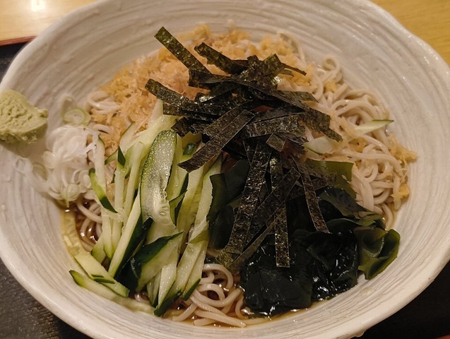 冷したぬきそば（大盛）
