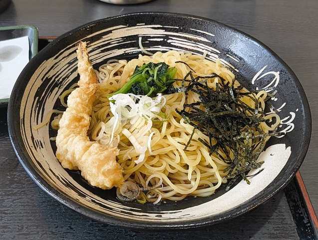 海老天をのせてやる