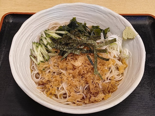 冷したぬきそば（大盛）