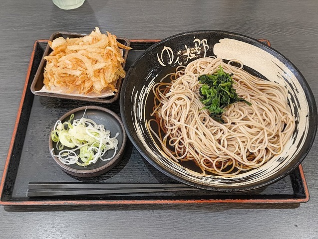 桜えびのかきあげそば（ぶっかけ）