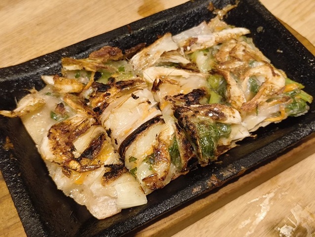 富山湾 白えびと大葉のチヂミ