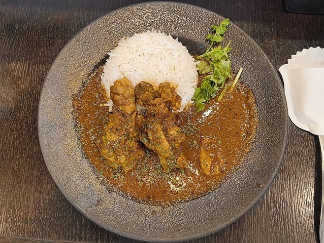 クミンチキンカレーとバスマティライス