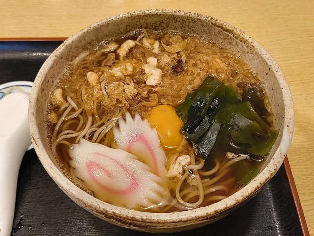 たぬきそば（大盛）+生たまご