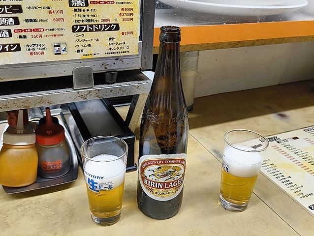 大瓶はキリンのラガー