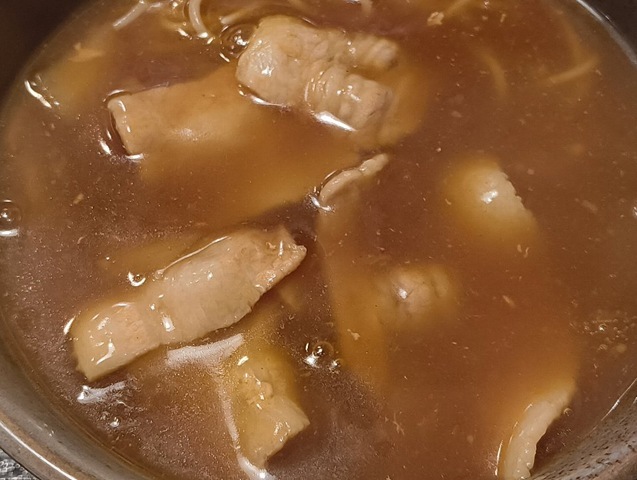 豚肉がいっぱいだ！