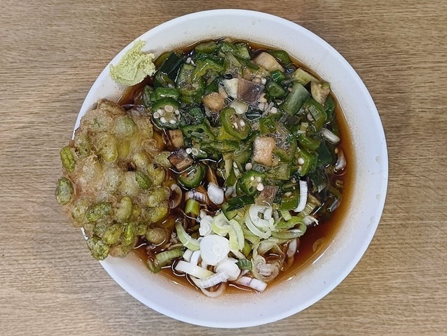 冷し太そば＋山形だし+枝豆天