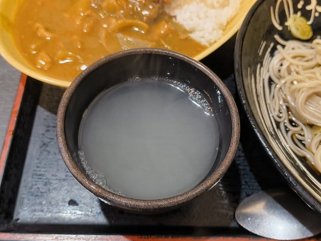 蕎麦湯も準備しておく