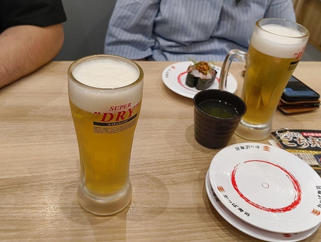 ビールを吞む