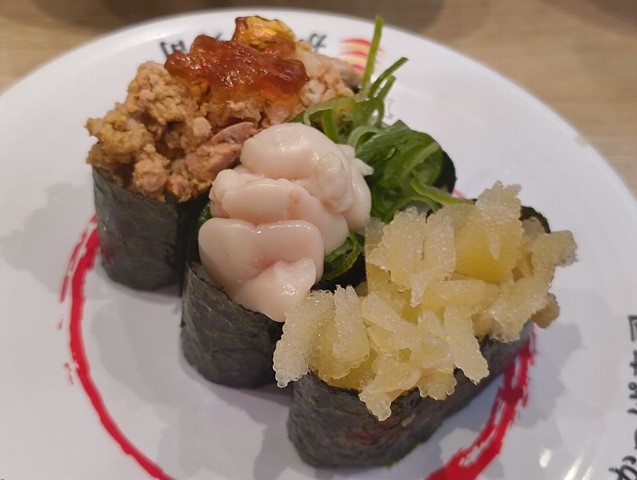 3種の冬ネタ軍艦三昧