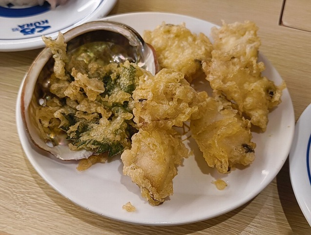 あわびの天ぷら