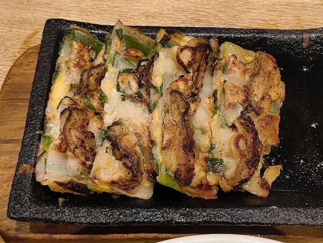 チーズ牡蠣チヂミ