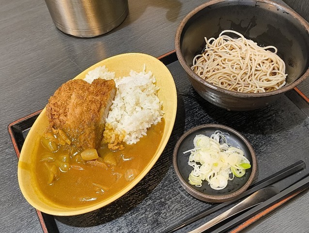 ミニカツカレー＋ハーフそば（冷）