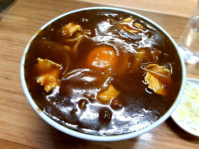 カレー南蛮そば玉落とし