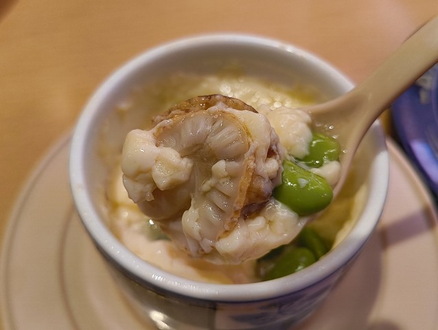 季節の茶碗蒸し（枝豆）