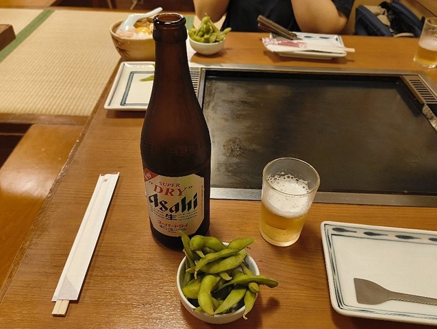 ビールとお通し