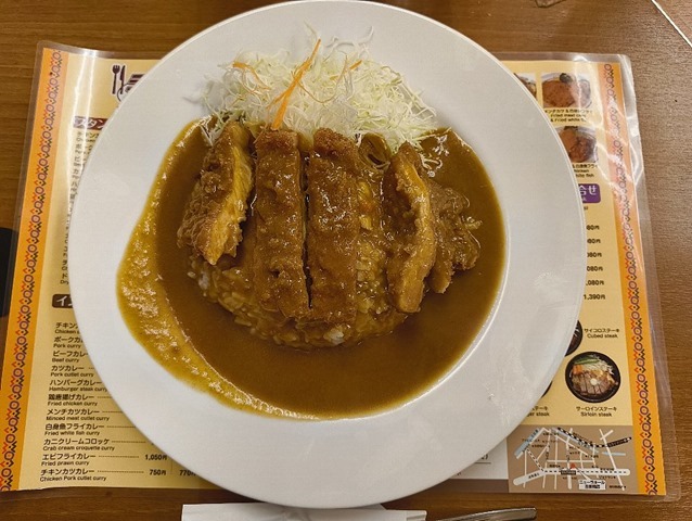 カツカレー（ご飯1/2）