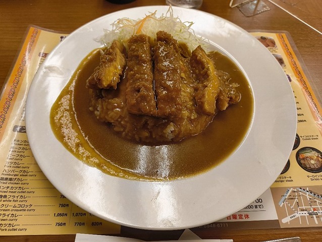 カツカレーご飯1/2