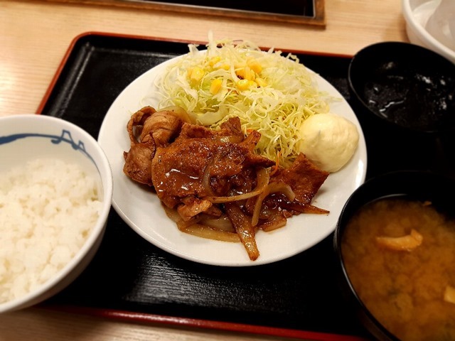 豚肩ロースの生姜焼定食（ミニ）