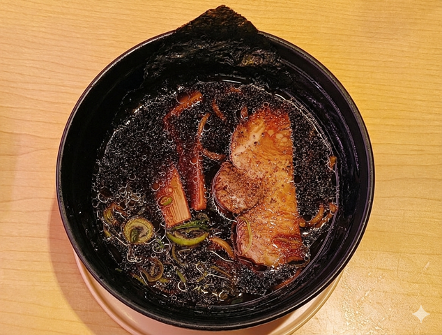黒山椒 濃口黒醤油ラーメン
