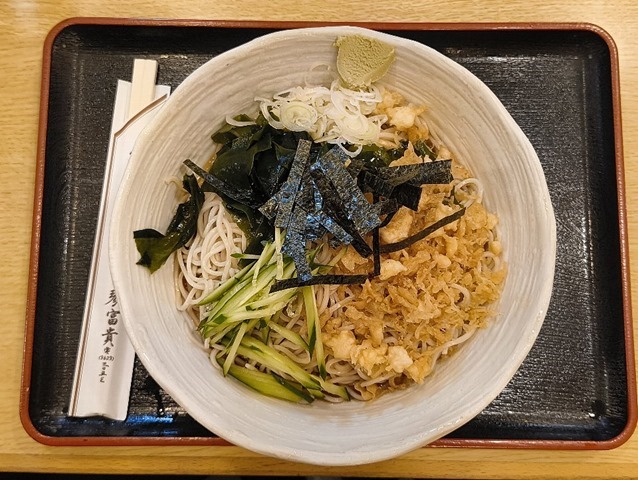 冷したぬきそば（大盛）