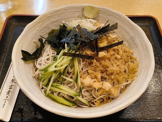 冷したぬき蕎麦（大盛）